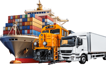 Railroad, truck, sea and multimodal transportationimg